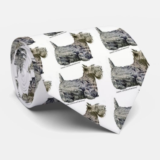 Cravate Scottish Terrier (Roulé)