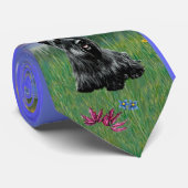 Cravate Scottish Terrier - Sunrise (JF) (Roulé)