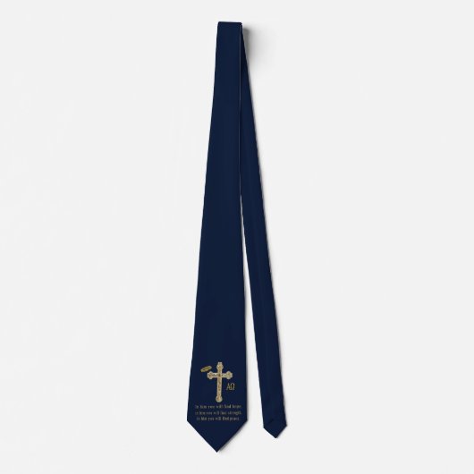 Cravate scripture neck tie (Devant)
