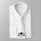 Cravate Scroll de style tatouage Black Spades Thunder_Cove (Attaché)