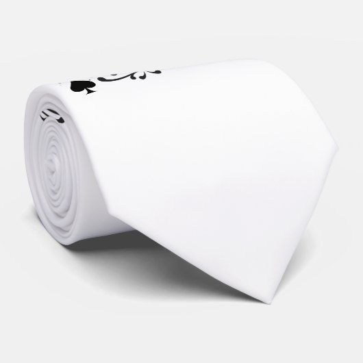 Cravate Scroll de style tatouage Black Spades Thunder_Cove (Roulé)