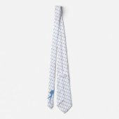Cravate Scuba Diver sur Blue Check Necktie (Dos)
