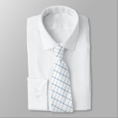 Cravate Scuba Diver sur Blue Check Necktie (Attaché)