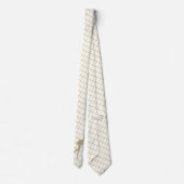 Cravate Scuba Diver sur Tan Check Necktie (Dos)
