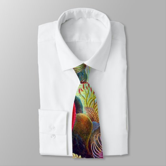 Cravate Sea Anemones Ernst Haeckel Art (Attaché)