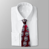 Cravate SEAL OF THE KNIGHTS TEMPLAR Gem Red Burgundy (Attaché)