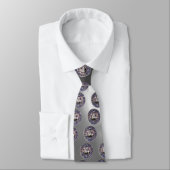 Cravate SEAL OF THE KNIGHTS TEMPLAR Grey White Gem (Attaché)