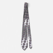 Cravate SEAL OF THE KNIGHTS TEMPLAR Grey White Gem (Devant)