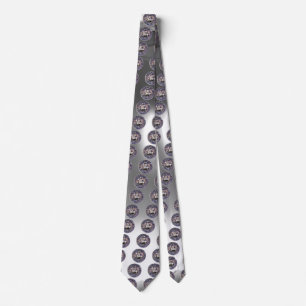 Cravate SEAL OF THE KNIGHTS TEMPLAR Grey White Gem