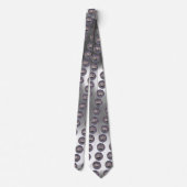 Cravate SEAL OF THE KNIGHTS TEMPLAR Grey White Gem (Dos)