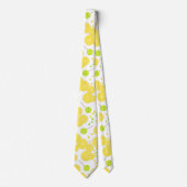 Cravate Seamless bright lemon slices candy lollipops (Devant)