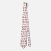 Cravate Seashell Ocean Nautical Pattern Neck Tie (Devant)