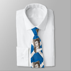 Cravate Selkirk Grace Burns Night et Saltire écossais