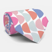 Cravate Semi-cercle géométrique coloré (Roulé)