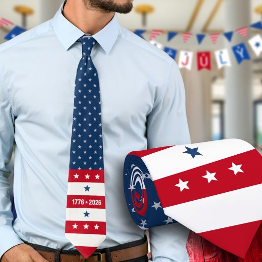 Cravate Semiquincentennial 1776 2026 250th Celebration