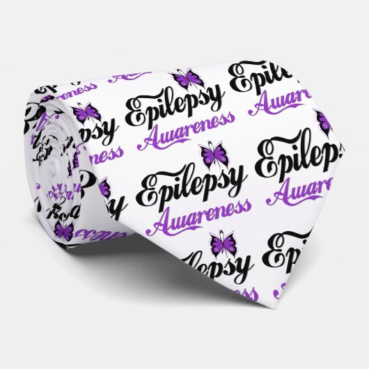 Cravate Sensibilisation à l'épilepsie (Roulé)