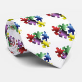 Cravate Sensibilisation sur l'autisme (Roulé)