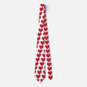 Cravate Sentiments de feutre de coeur (Devant)