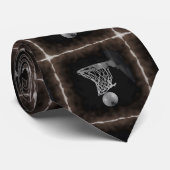 Cravate Sepia Basketball (Roulé)