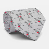 Cravate Sept mots pour un mariage long et heureux (Roulé)