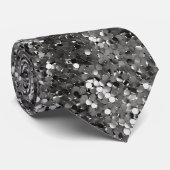Cravate Séquence métallique en argent (Roulé)