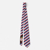 Cravate Serbie Stripes Cravate, affaires Serbe Drapeau mod (Dos)