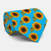 Cravate Sérénité des tournesols (Roulé)