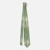 Cravate Sérénité Fleur de Bambou Asiatique (1) (Dos)