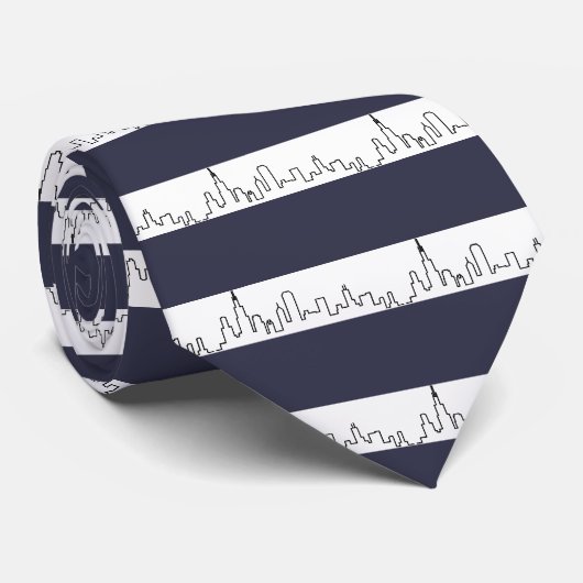 Cravate Série d'horizon de Chicago (Roulé)
