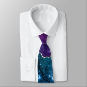Cravate Série Galaxy Agate Design 9 (Attaché)