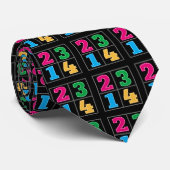 Cravate Série numérique 1234 (Roulé)