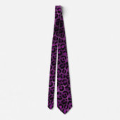 Cravate Série Purple and Gold Leopard Design 3 (Dos)