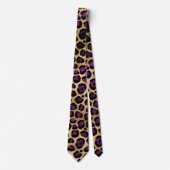 Cravate Série Purple and Gold Leopard Design 4 (Devant)
