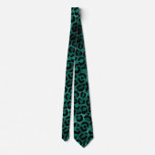 Cravate Série Teal et Gold Leopard Design 5  (Dos)