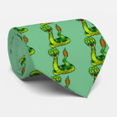 Cravate Serpent à sonnettes heureux (Roulé)