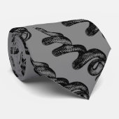 Cravate serpent toxique avec l'arrière - plan gris (Roulé)