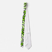 Cravate Serpent vert de chaux (Dos)