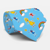 Cravate Sesame Pals Rainbow Doodley Motif (Roulé)