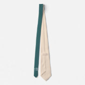 Cravate Seulement couleur Backgr- - crème verte de l'océan (Dos)