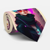 Cravate Sewer Emo Punk Lady (Roulé)