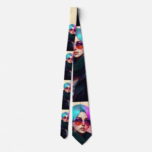 Cravate Sewer Emo Punk Lady (Dos)