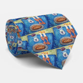 Cravate "Shabbat Shalom " (Roulé)