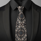 Cravate Shabby Chic Denim et Bijoux Necktie