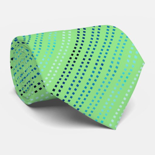 Cravate Shades of Blue with Changeable Background Color (Roulé)