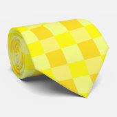 Cravate Shades of Yellow Checkered (Roulé)