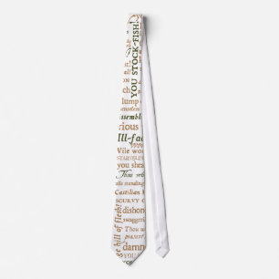 Cravate Shakespeare insulte la collection