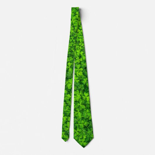 Cravate Shamrock Clovers vert (Dos)