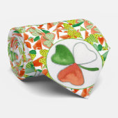 Cravate Shamrock de la St. Patrick's Day Tri-Color (Roulé)