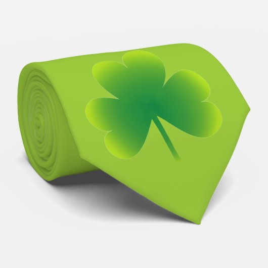Cravate Shamrock du jour de Patrick de saint (Roulé)