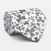 Cravate Shamrock gris (Roulé)